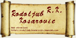 Rodoljub Košarović vizit kartica